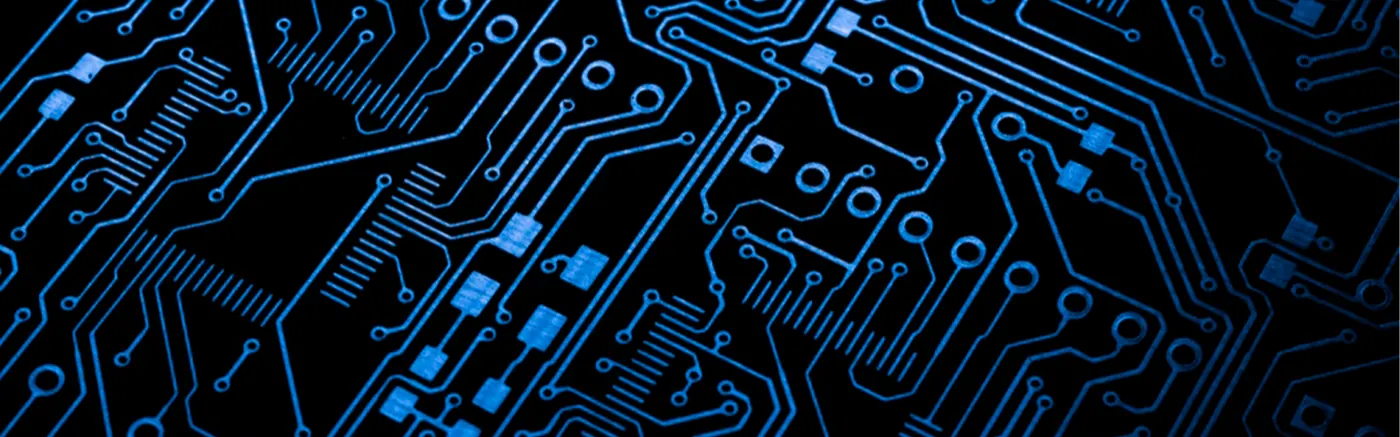 Hand pointing to flowing data particles — digital transformation services by Aligned Tech